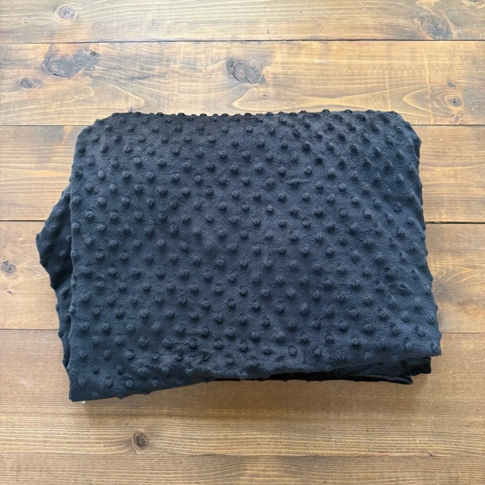 Black Polka Dot Throw Blanket